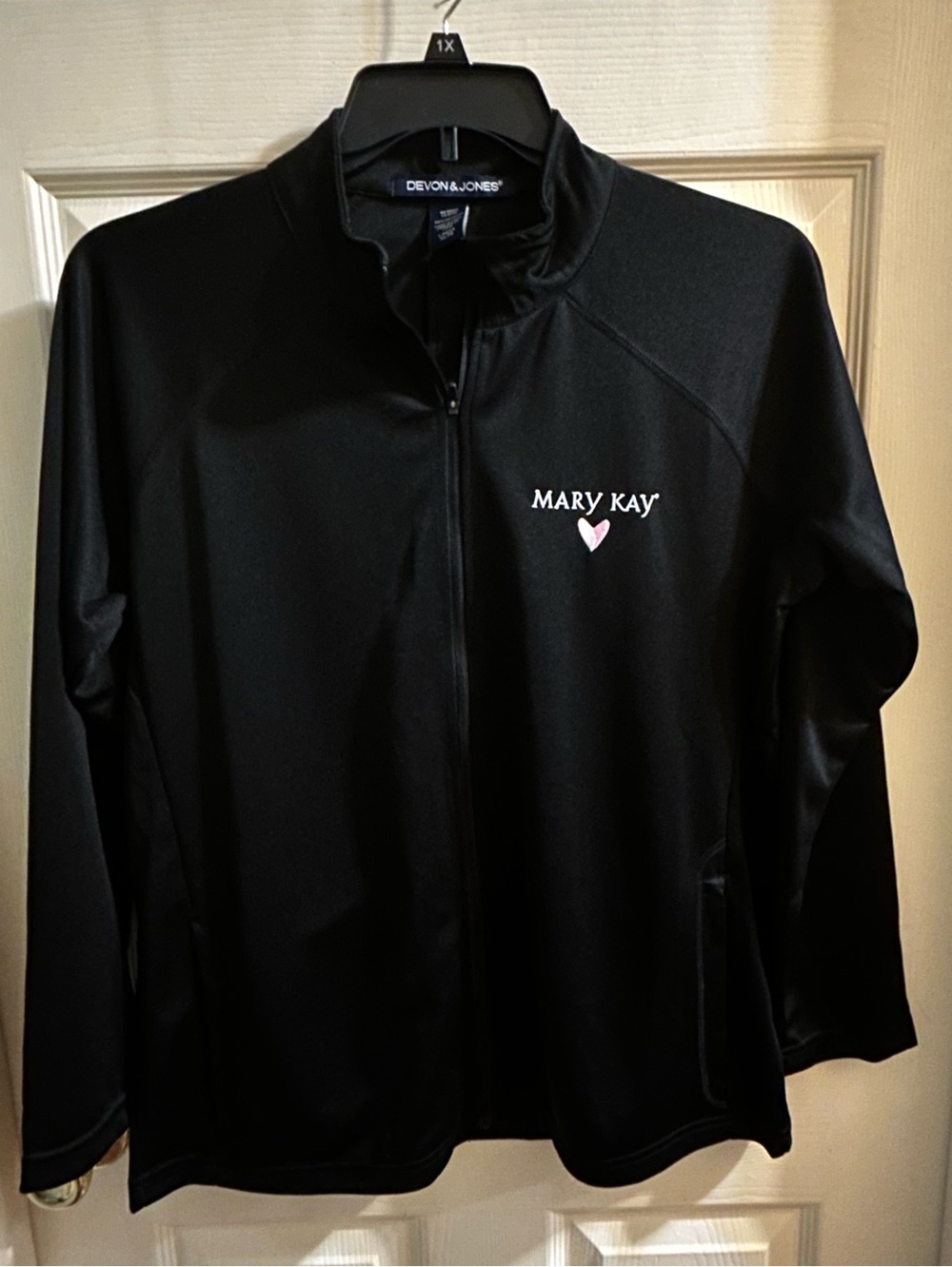 Mary Kay Black Full-Zip Performance Jacket with Pink Heart Logo